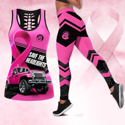 Save The Headlights - Combo Legging Breast Cancer Awareness, Custom Choo
