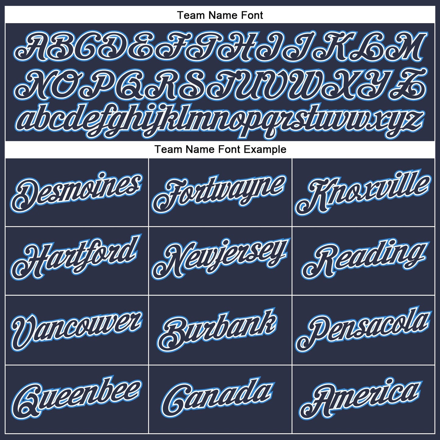 Custom Navy Powder Blue-White Performance T-Shirt