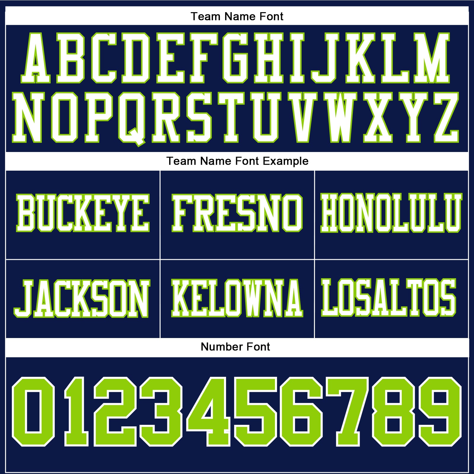 Custom Navy Neon Green-White Authentic Football Jersey