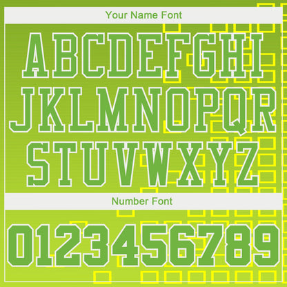 Custom Neon Green Neon Green-Gold Round Neck Sublimation Basketball Uniform Jersey