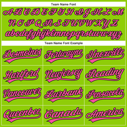 Custom Neon Green Pink-Black Authentic Basketball Shorts