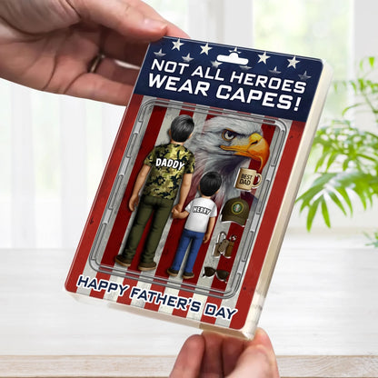Not All Heroes Wear Capes, Personalized Acrylic Plaque, Happy Father's Day, Custom Choo