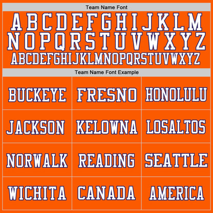 Custom Orange Purple-White Mesh Authentic Football Jersey