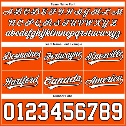 Custom Orange White-Black Authentic Basketball Shorts