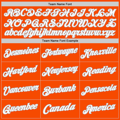 Custom Orange White-Gray Authentic Throwback Basketball Jersey