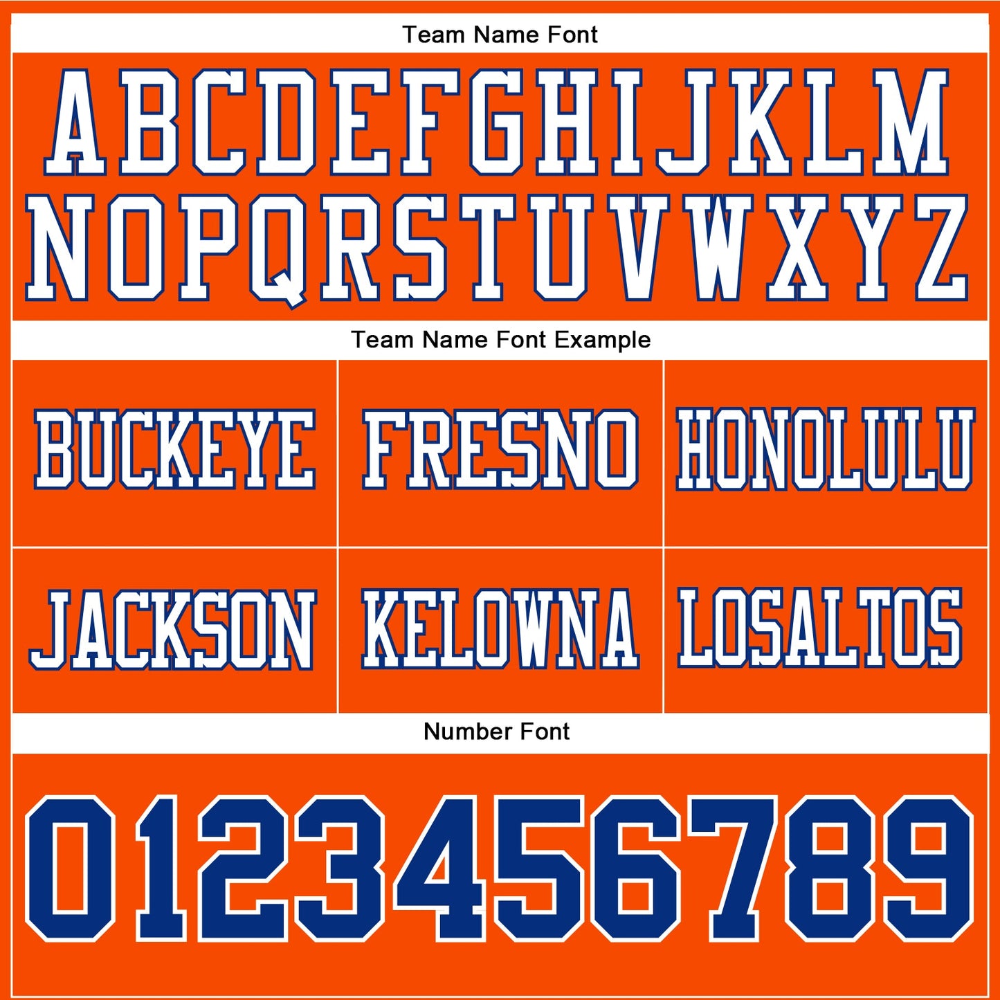 Custom Orange Royal-White Authentic Football Jersey