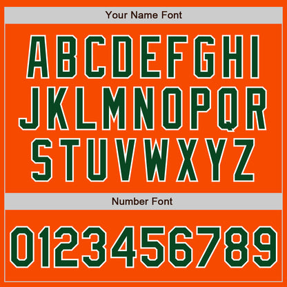 Custom Stitched Orange Green-White Baseball Pullover Sweatshirt Hoodie