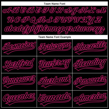 Custom Black Hot Pink 3D Pink Ribbon Breast Cancer Awareness Month Women Health Care Support Performance Polo Shirt