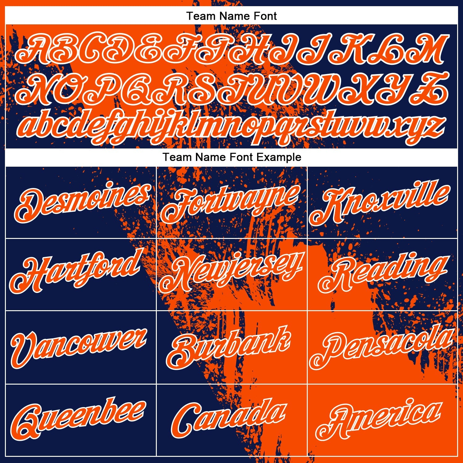 Custom Orange Navy-White 3D Pattern Design Abstract Brush Stroke Performance Polo Shirt