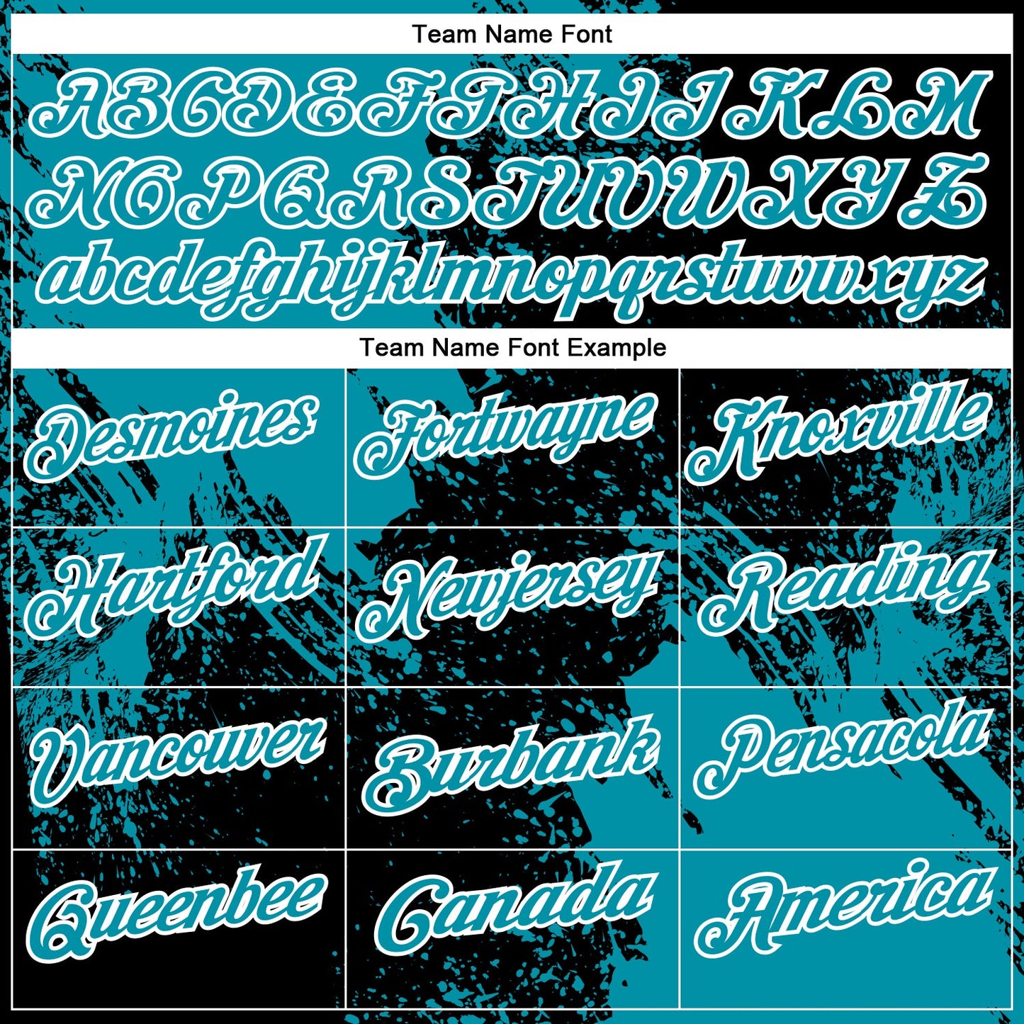 Custom Teal Black-White 3D Pattern Design Abstract Brush Stroke Performance Polo Shirt