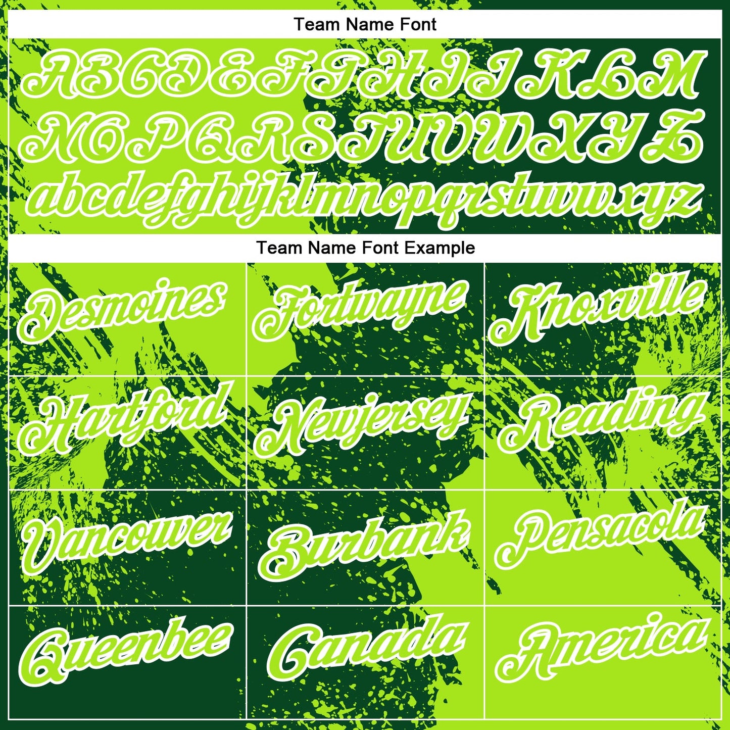 Custom Neon Green Green-White 3D Pattern Design Abstract Brush Stroke Performance Polo Shirt
