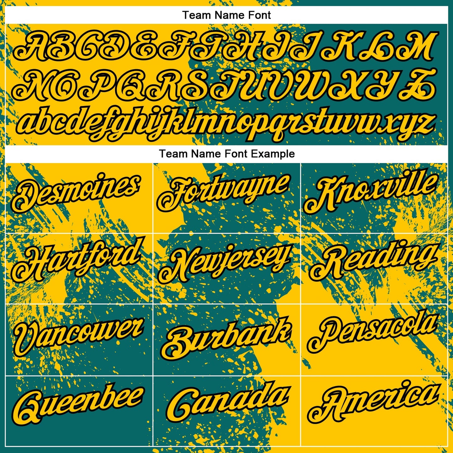 Custom Yellow Teal-Black 3D Pattern Design Abstract Brush Stroke Performance Polo Shirt