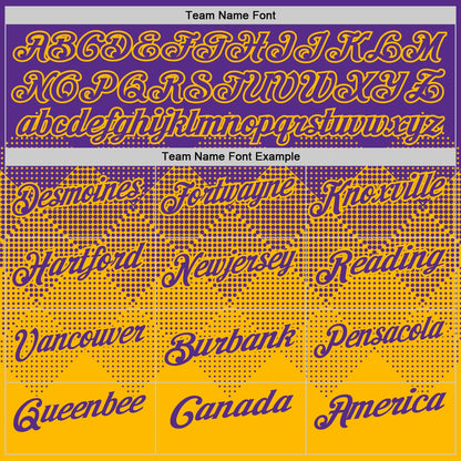 Custom Purple Gold 3D Gradient Square Shape Performance Polo Shirt