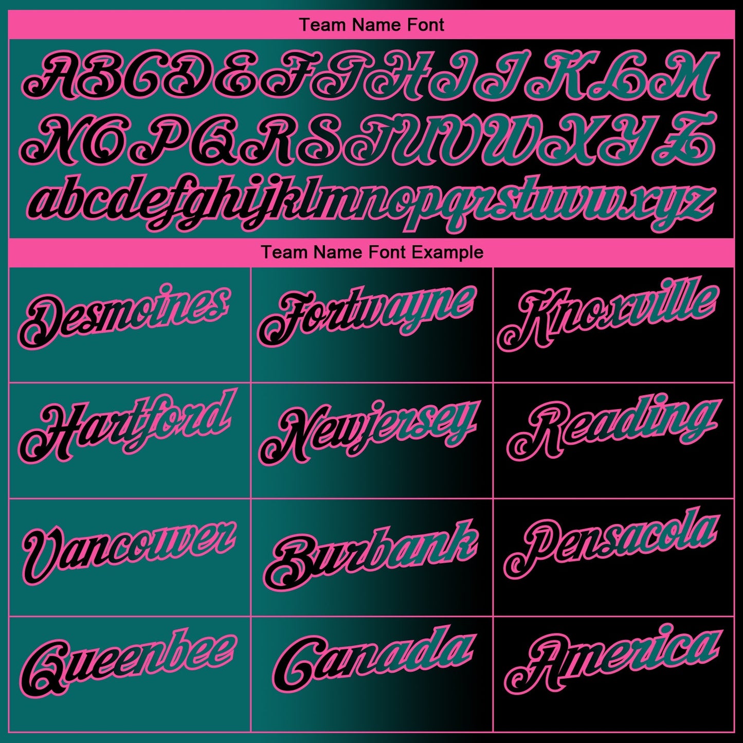 Custom Black Teal-Pink 3D Gradient Fashion Performance Polo Shirt