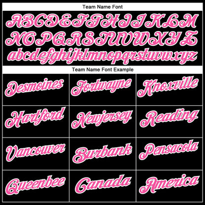 Custom Black Pink-White 3D Pink Ribbon Breast Cancer Awareness Month Women Health Care Support Footballl Performance Polo Shirt