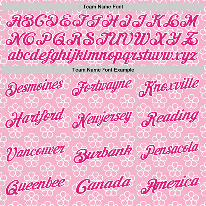 Custom Light Pink Hot Pink-White 3D Pink Ribbon Breast Cancer Awareness Floral Performance Polo Shirt