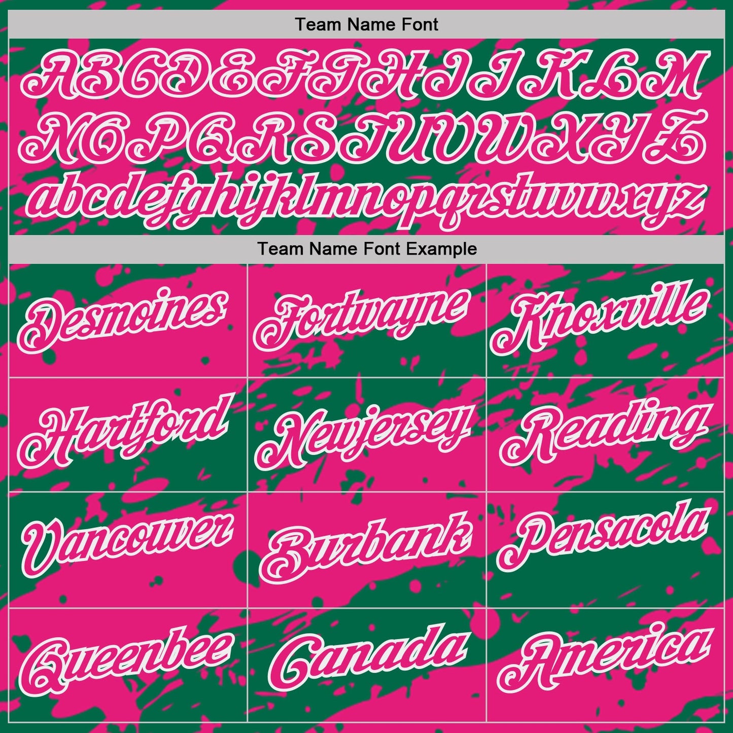 Custom Kelly Green Hot Pink-White Paint Splash Stripe Performance Polo Shirt