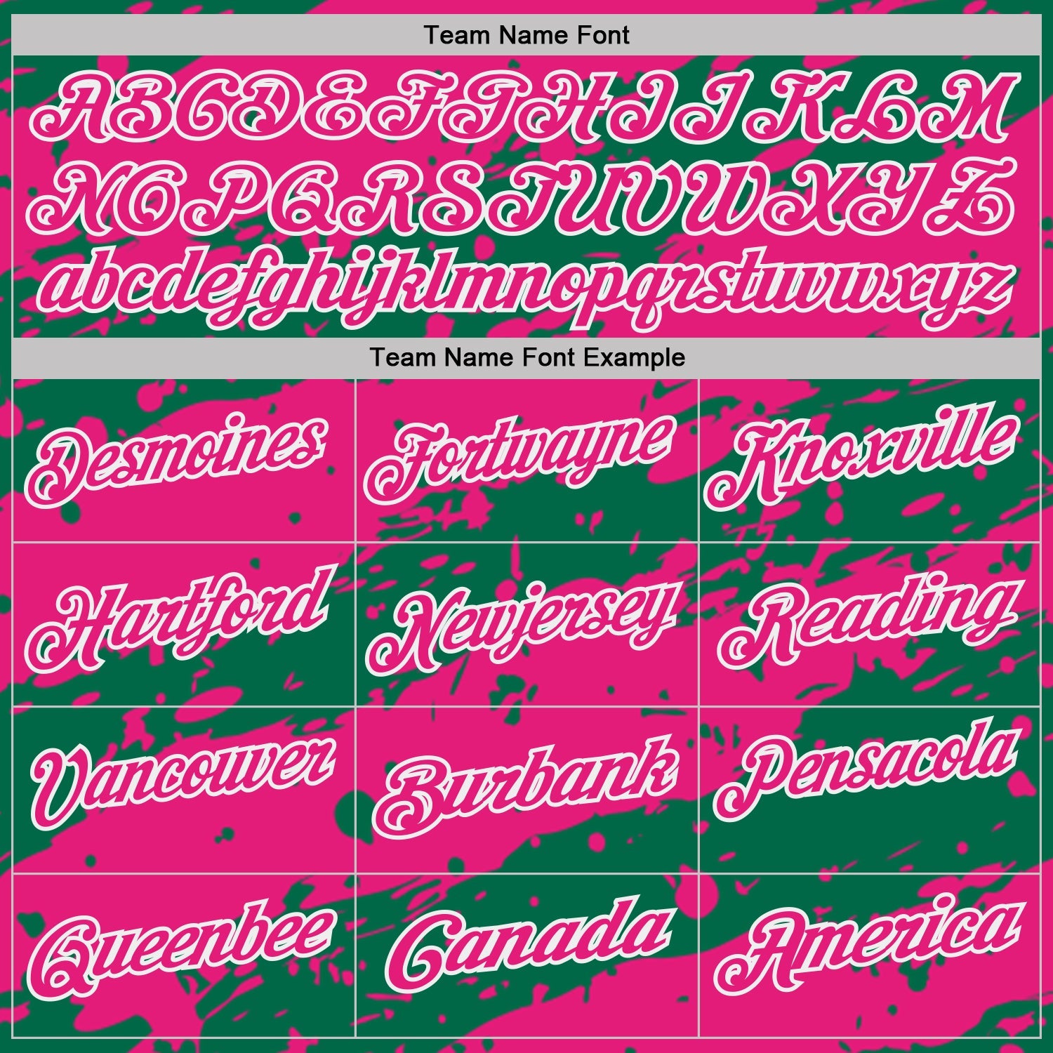 Custom Kelly Green Hot Pink-White Paint Splash Stripe Performance Polo Shirt