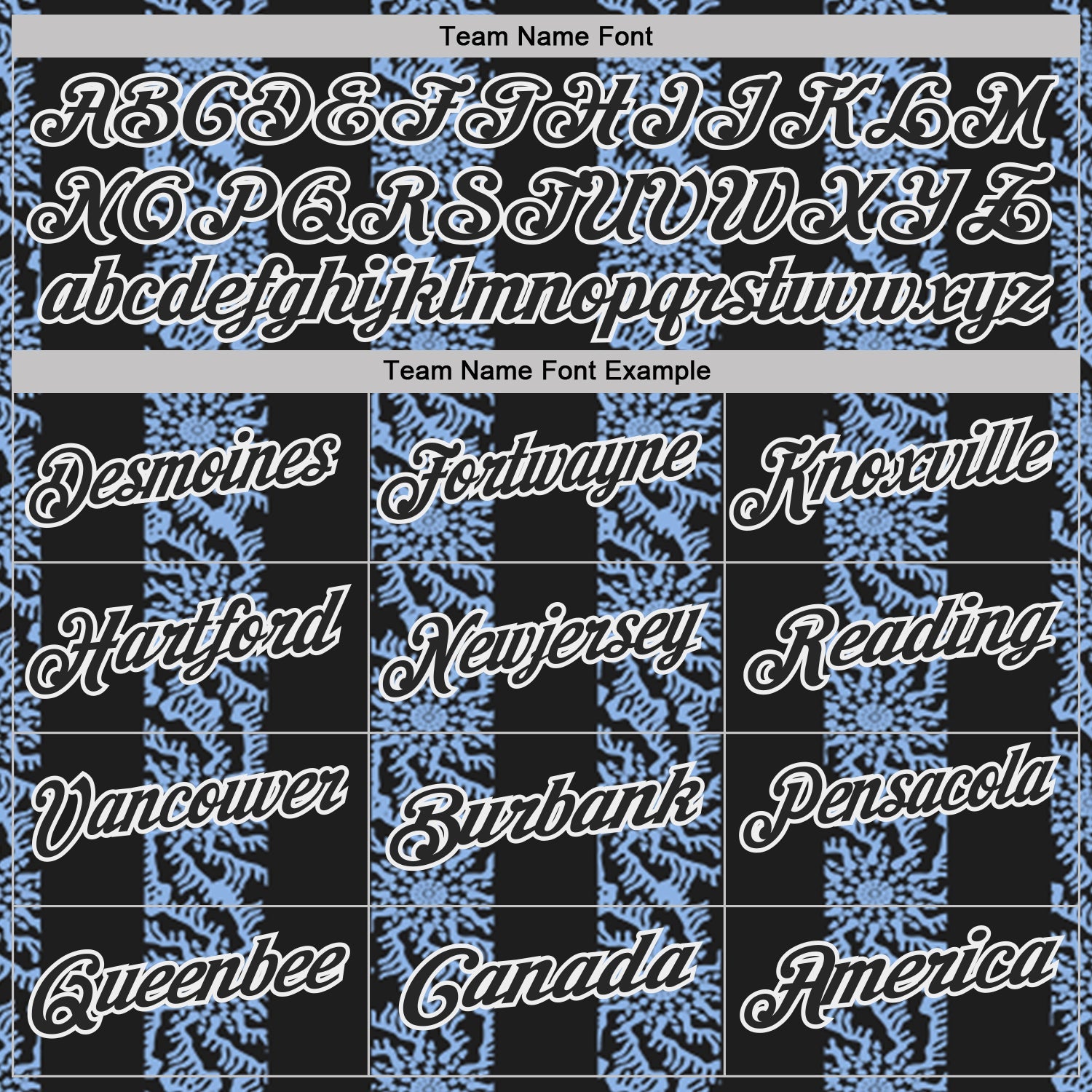 Custom Black Light Blue-White Abstract Floral Stripe Tribal Performance Polo Shirt