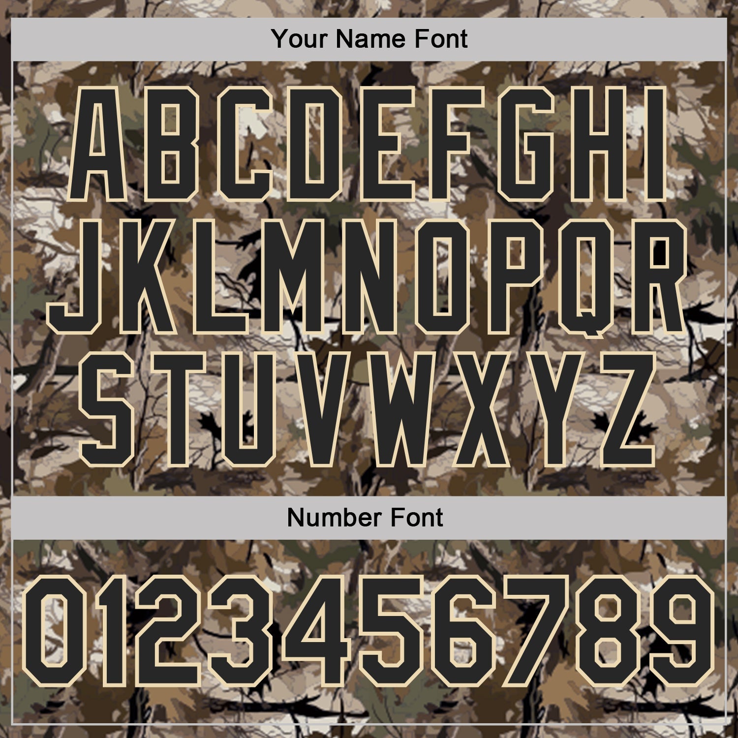 Custom Camo Black Cream-Olive Camo Woodland Forest Camouflage Salute To Service Performance Polo Shirt