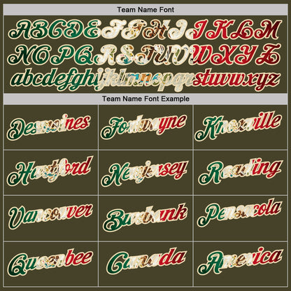 Custom Olive Vintage Mexican Flag-Cream Camo Two Tone Patriotic Performance Polo Shirt