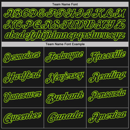 Custom Black Neon Green Pinstripe-Neon Green Performance Polo Shirt