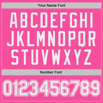 Custom Pink White Pinstripe-White Performance Polo Shirt