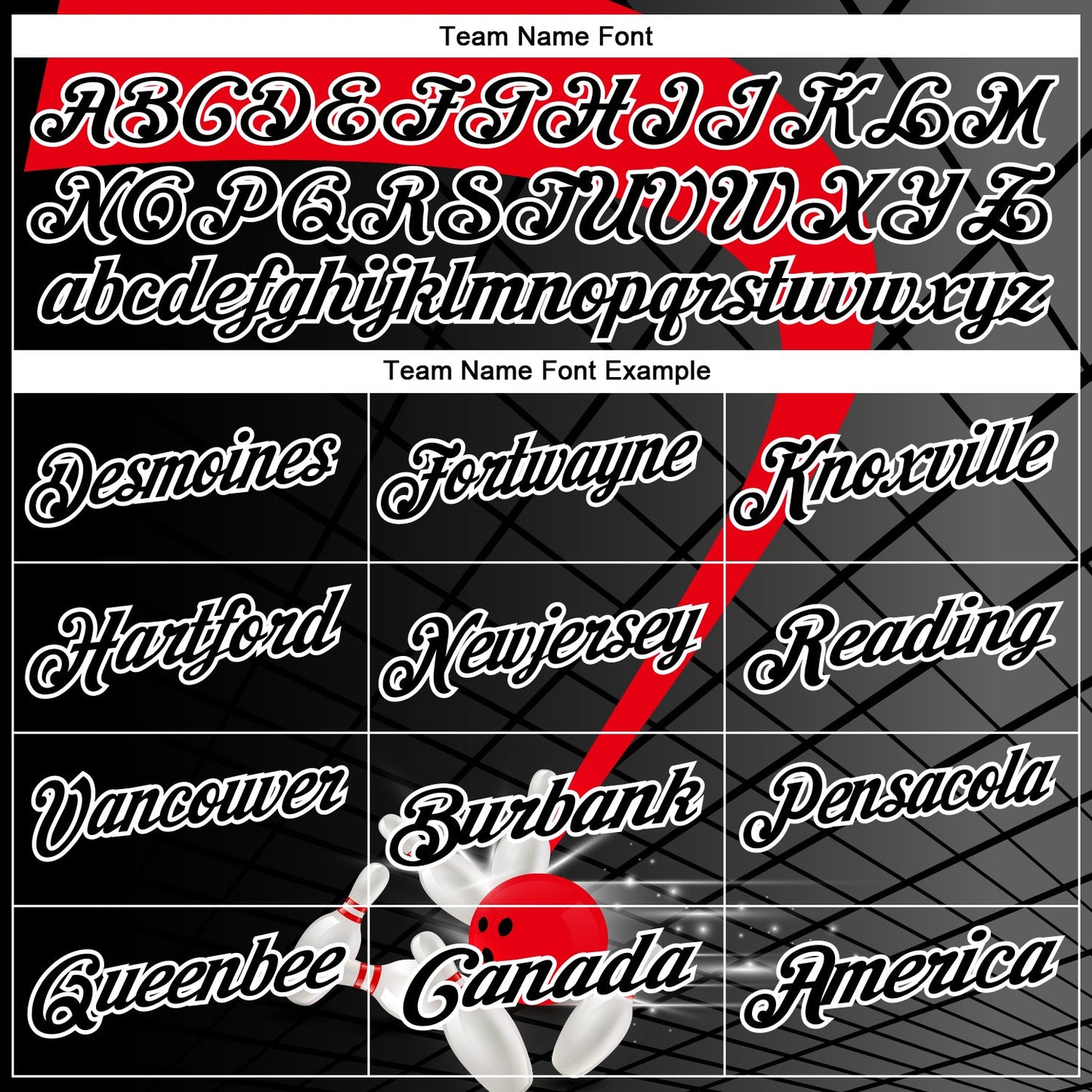 Custom Black Fire Red-White Bowling Geometric Grid Performance Polo Shirt