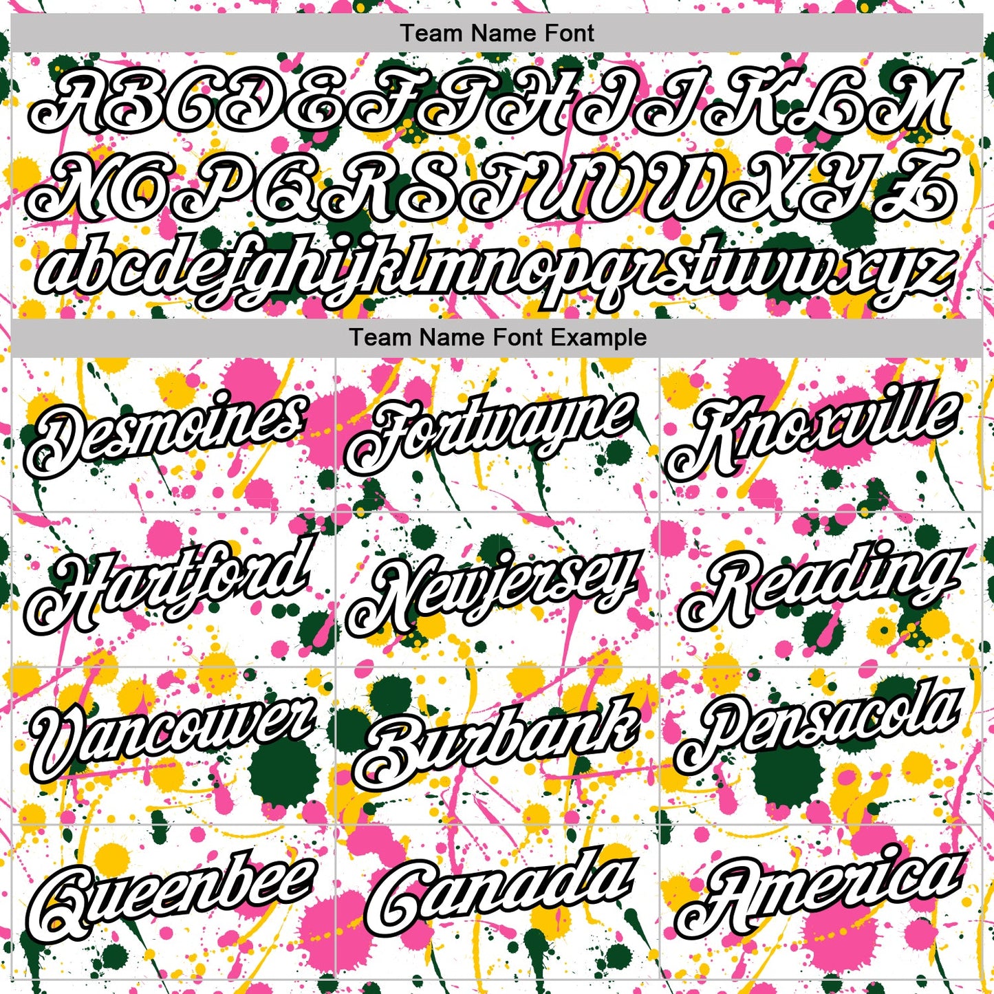 Custom Graffiti Pattern White Green Pink Yellow-Black Vibrant Multi-Color Abstract Splatter Performance Polo Shirt