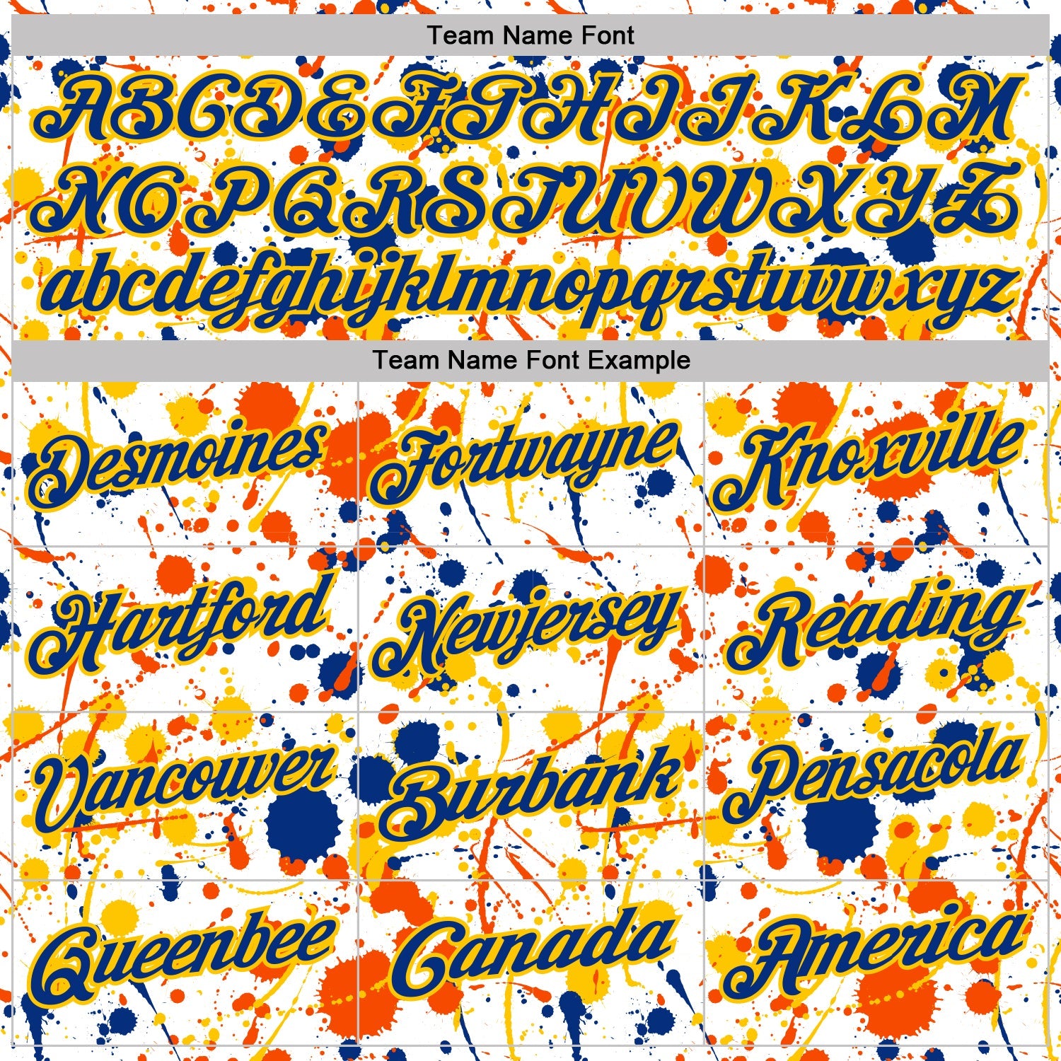 Custom Graffiti Pattern Royal White Orange-Yellow Vibrant Multi-Color Abstract Splatter Performance Polo Shirt