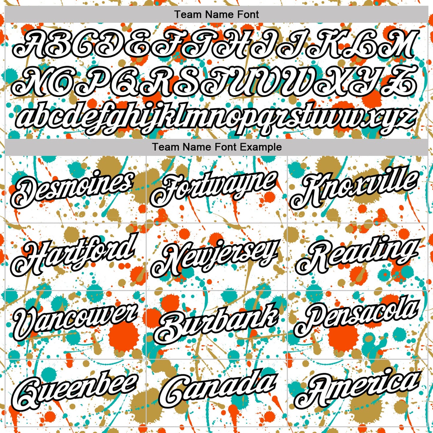 Custom Graffiti Pattern White Orange Old Gold Aqua-Black Vibrant Multi-Color Abstract Splatter Performance Polo Shirt