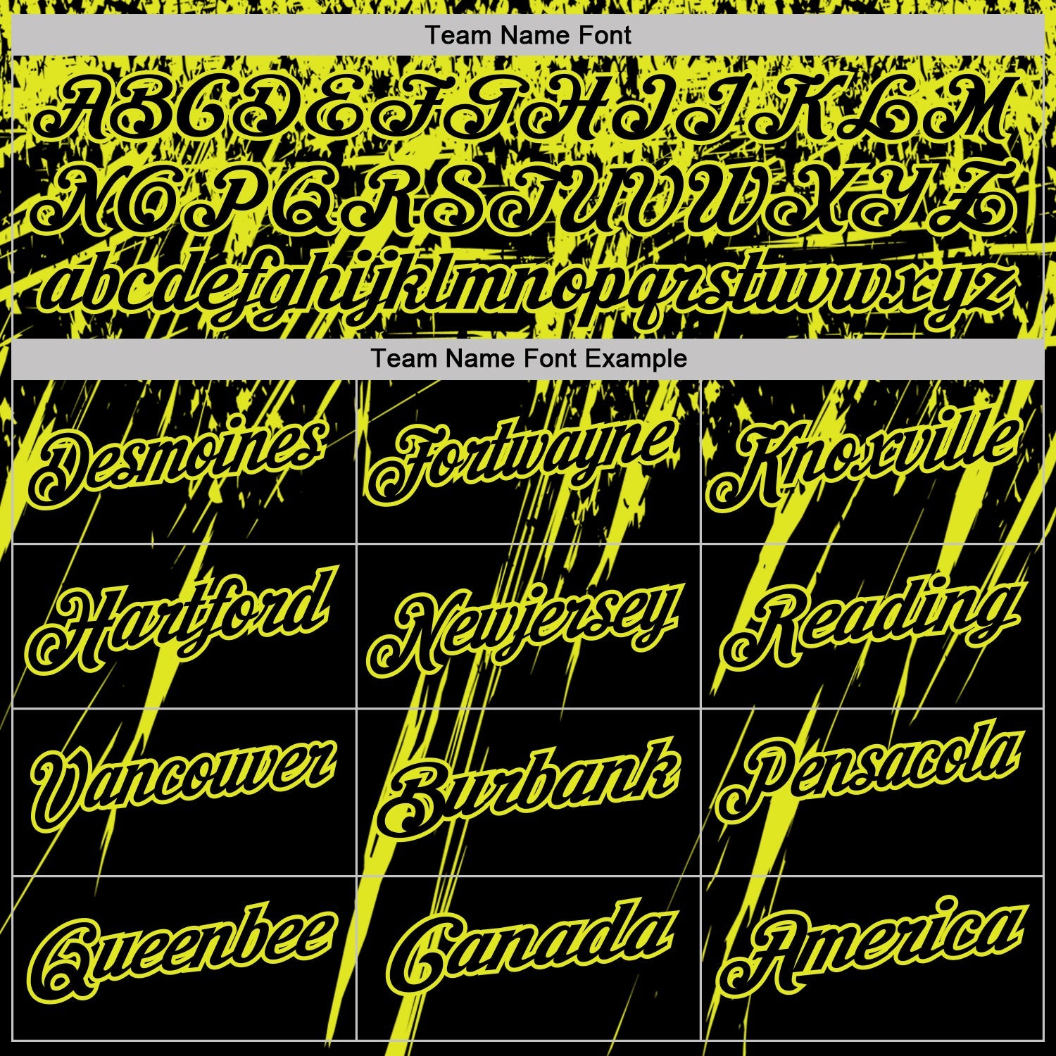 Custom Black-Neon Yellow Distressed Scratch Brush Stroke Performance Polo Shirt