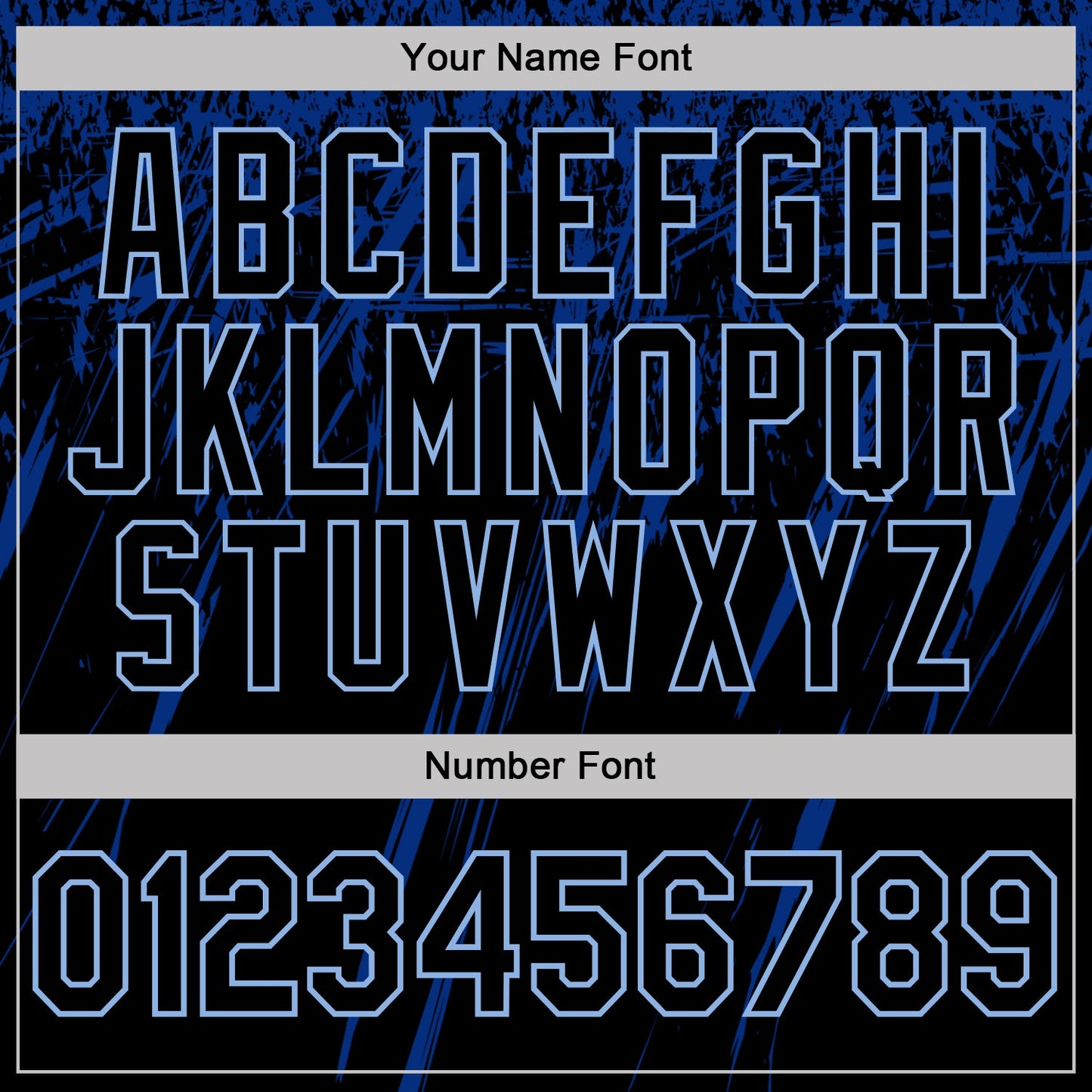 Custom Black Royal-Light Blue Distressed Scratch Brush Stroke Performance Polo Shirt