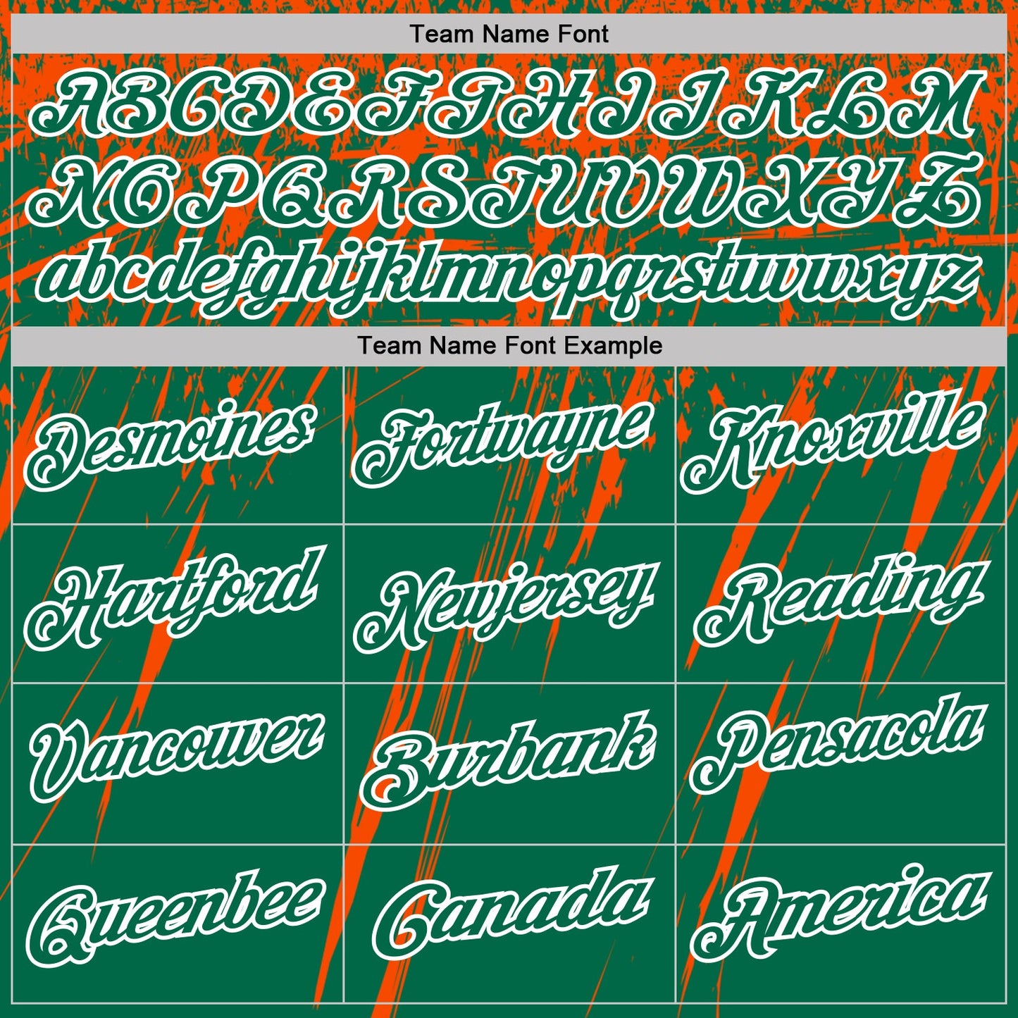 Custom Kelly Green Orange-White Distressed Scratch Brush Stroke Performance Polo Shirt