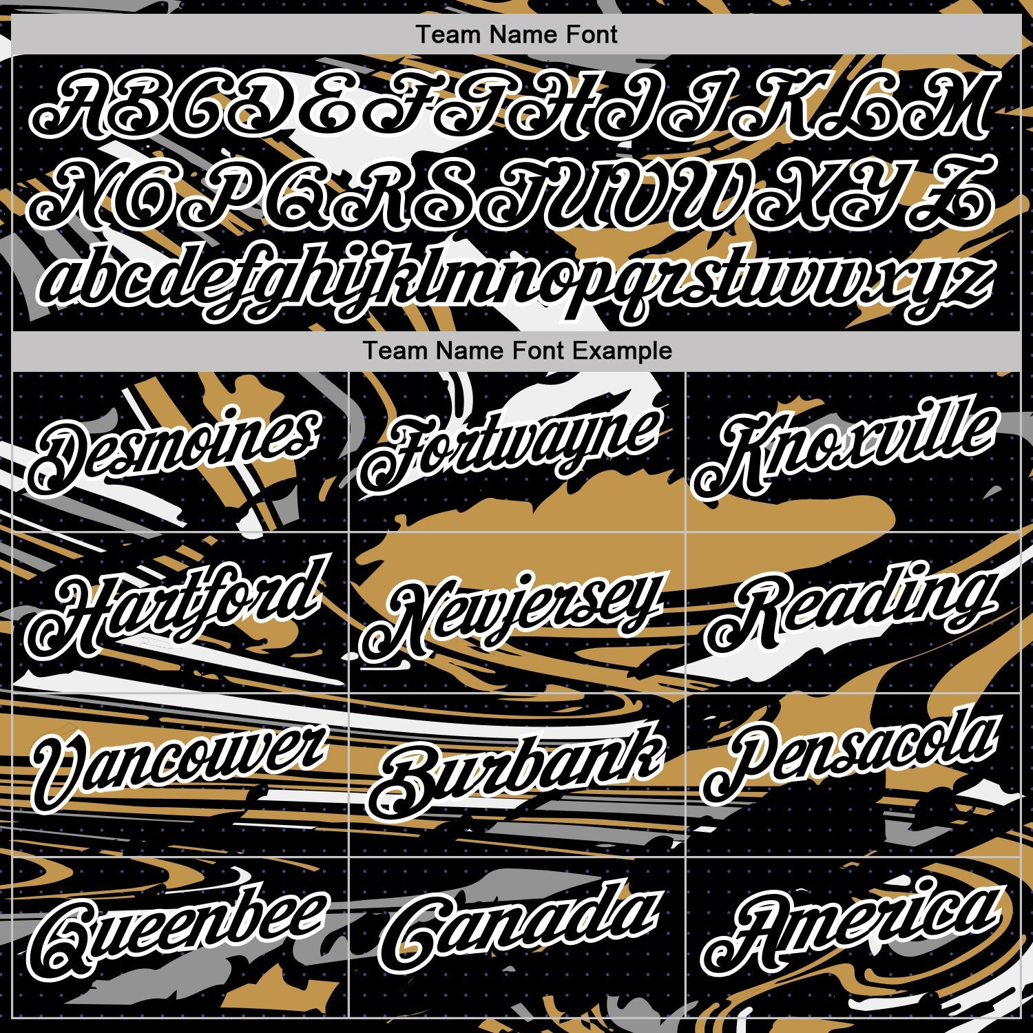 Custom Black Old Gold Gray-White 3D Pattern Abstract Fluid Marble Performance Polo Shirt