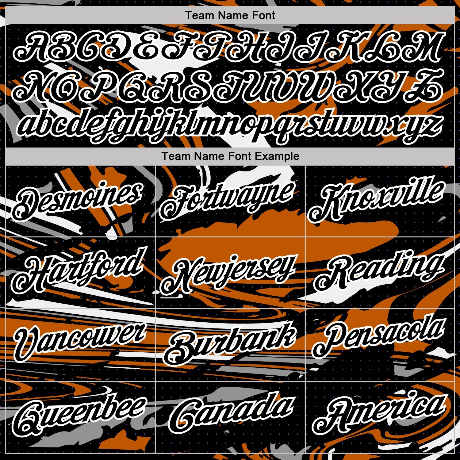 Custom Black Texas Orange Gray-White 3D Pattern Abstract Fluid Marble Performance Polo Shirt