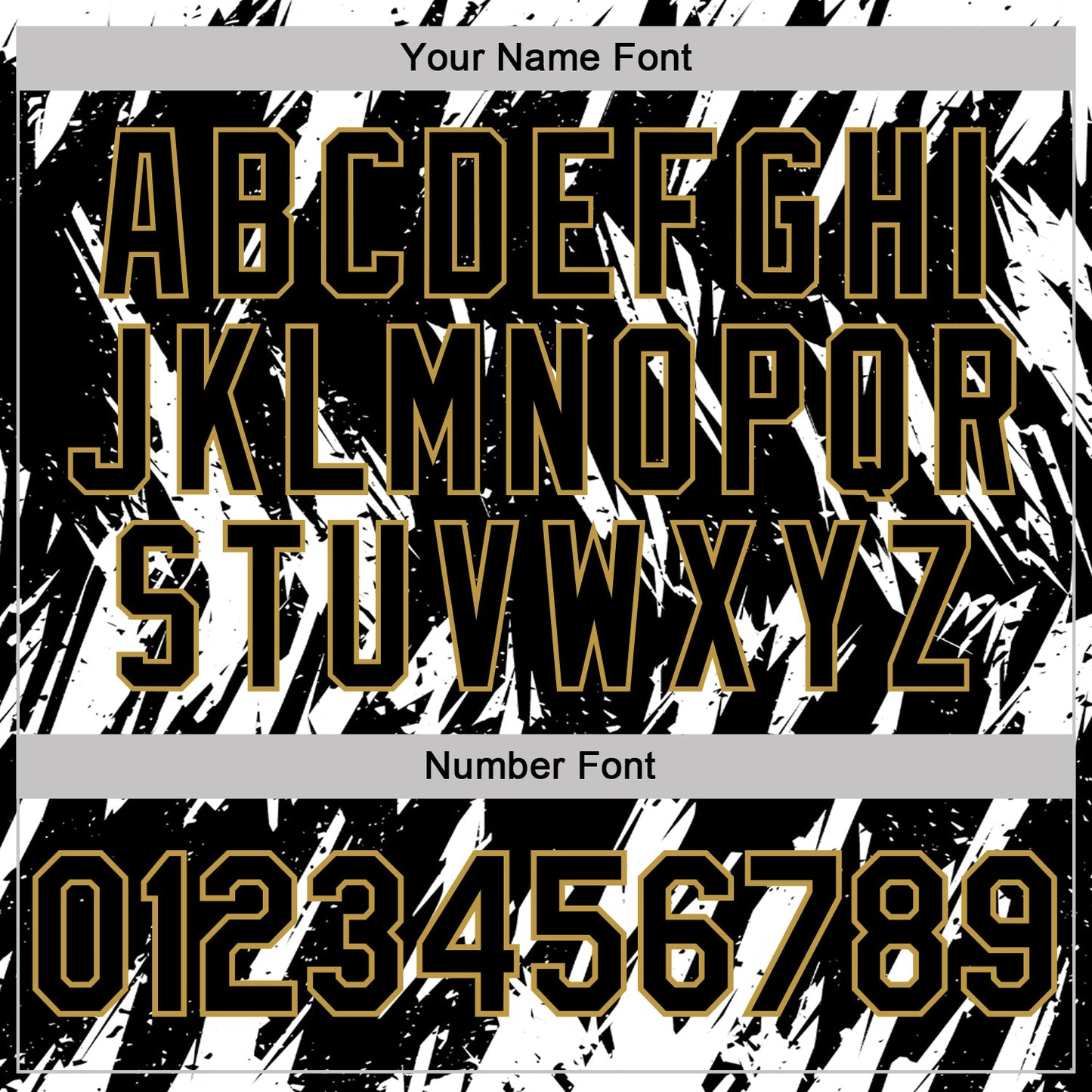 Custom Black White-Old Gold Torn Sharp Brush Stroke Splatter Performance Polo Shirt