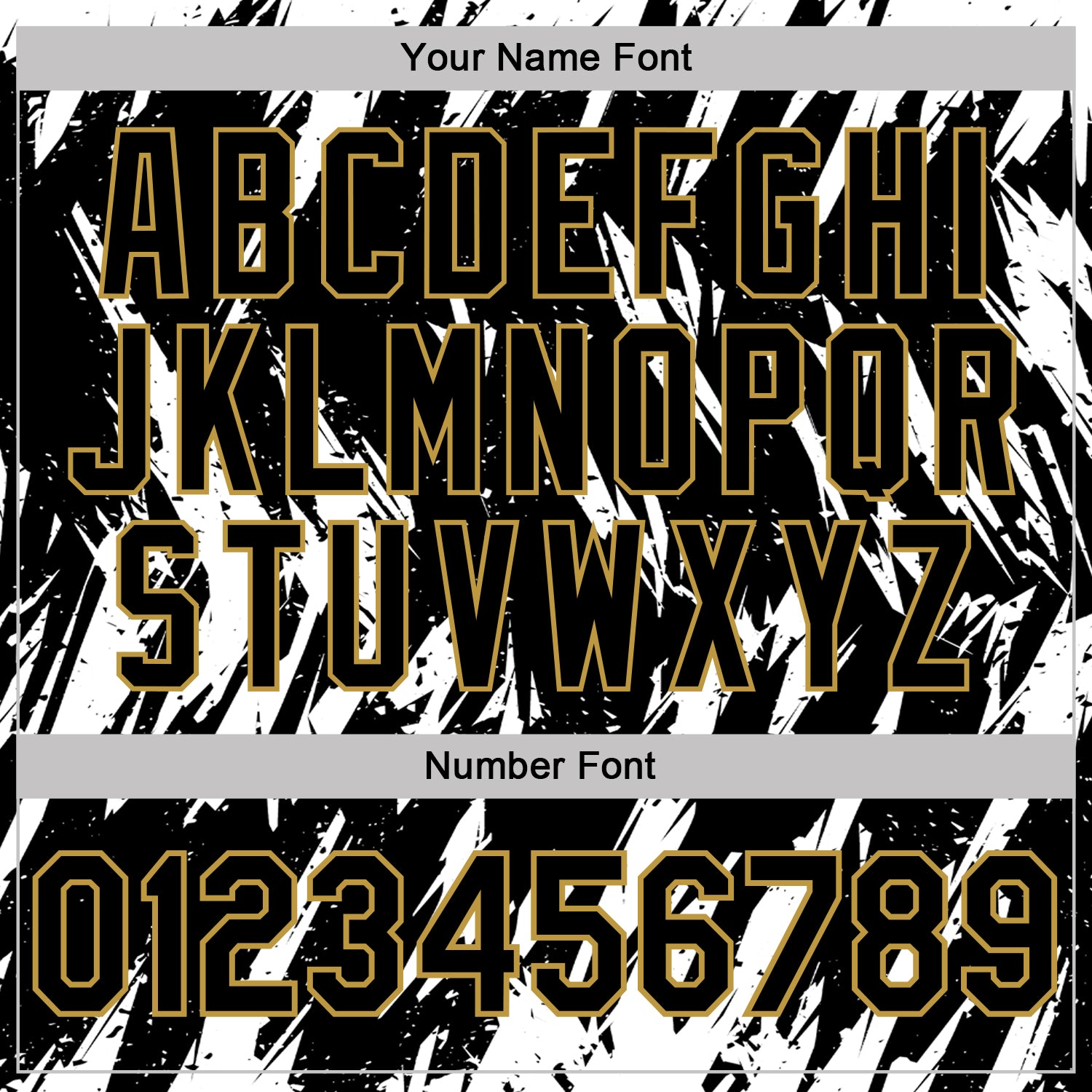 Custom Black White-Old Gold Torn Sharp Brush Stroke Splatter Performance Polo Shirt