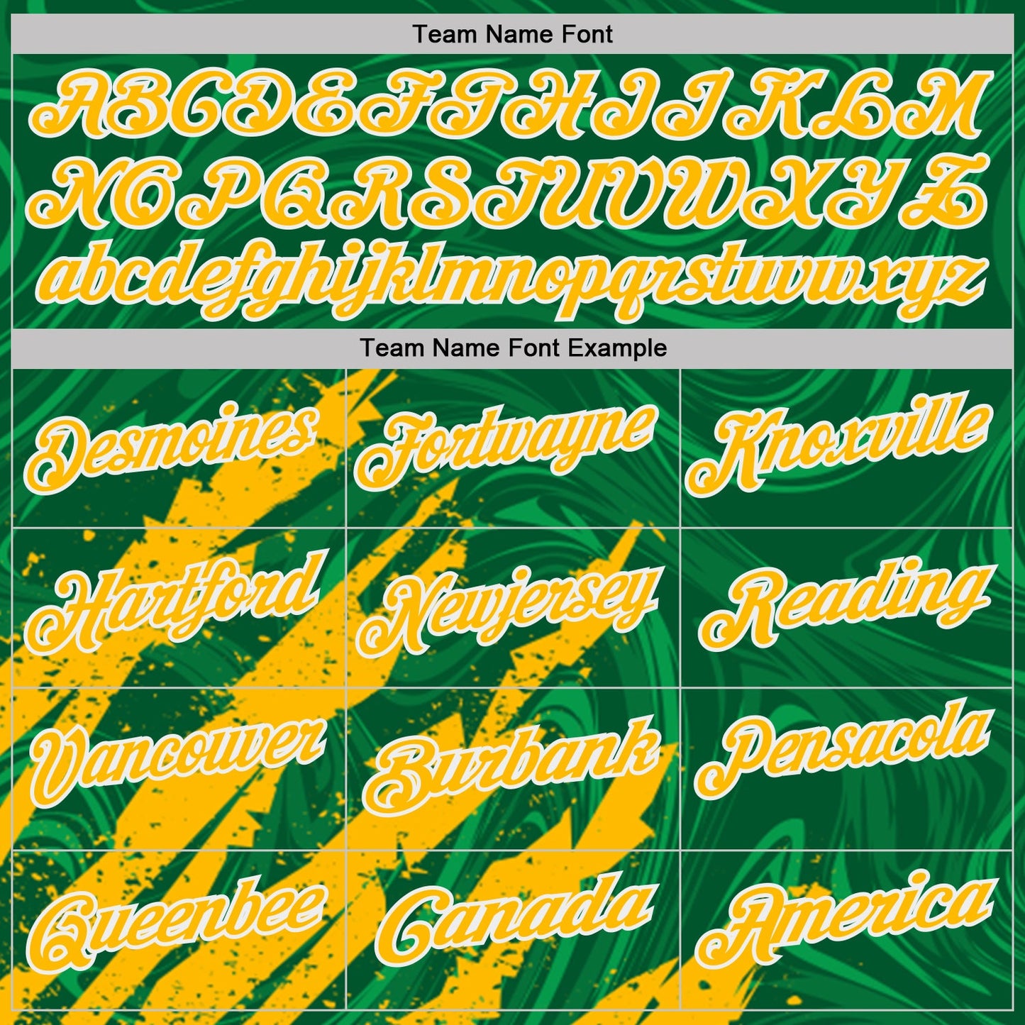 Custom Kelly Green Gold-White Brush Stroke Splatter Liquid Swirl Performance Polo Shirt