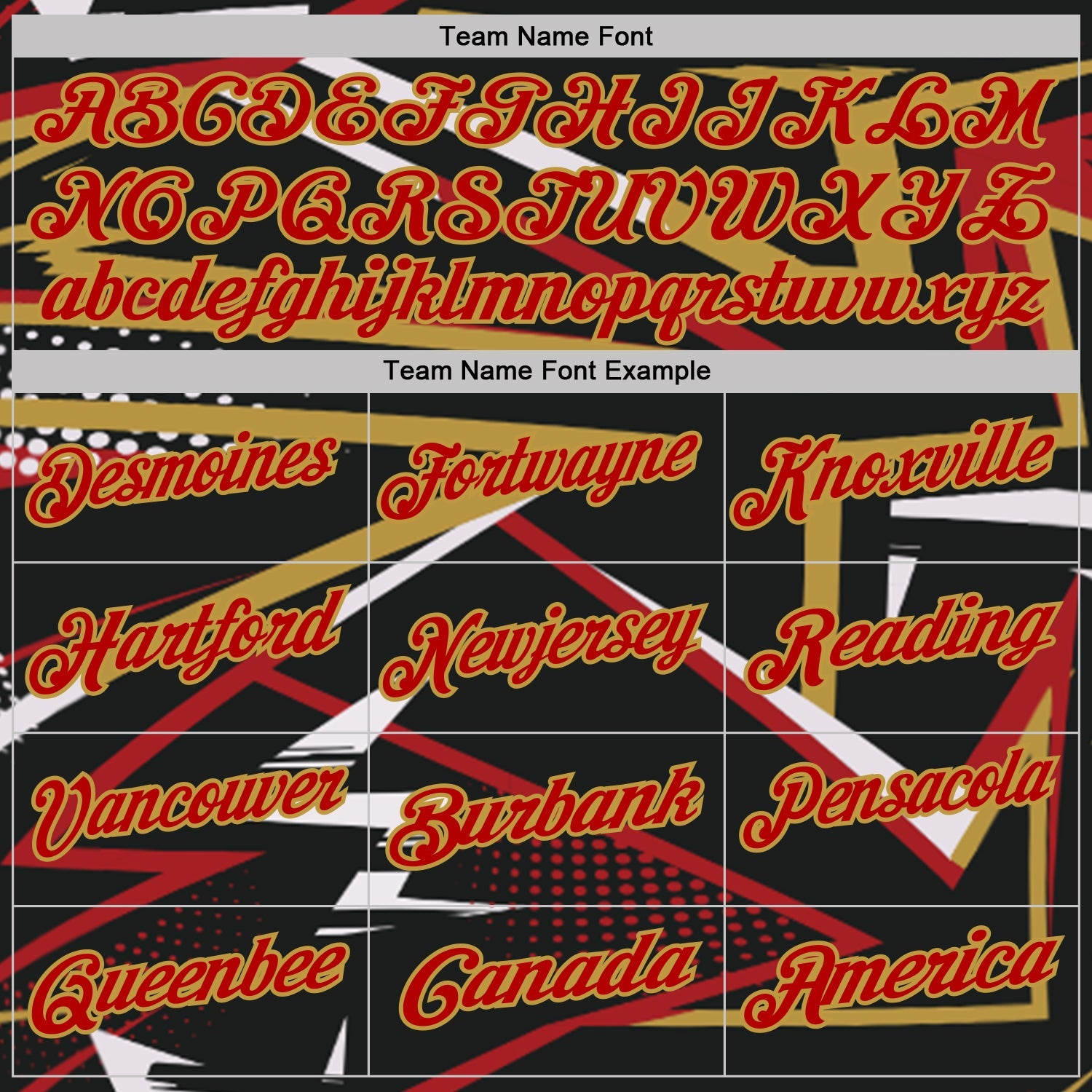 Custom Black Red-Old Gold Dynamic Geometric Shard Performance Polo Shirt