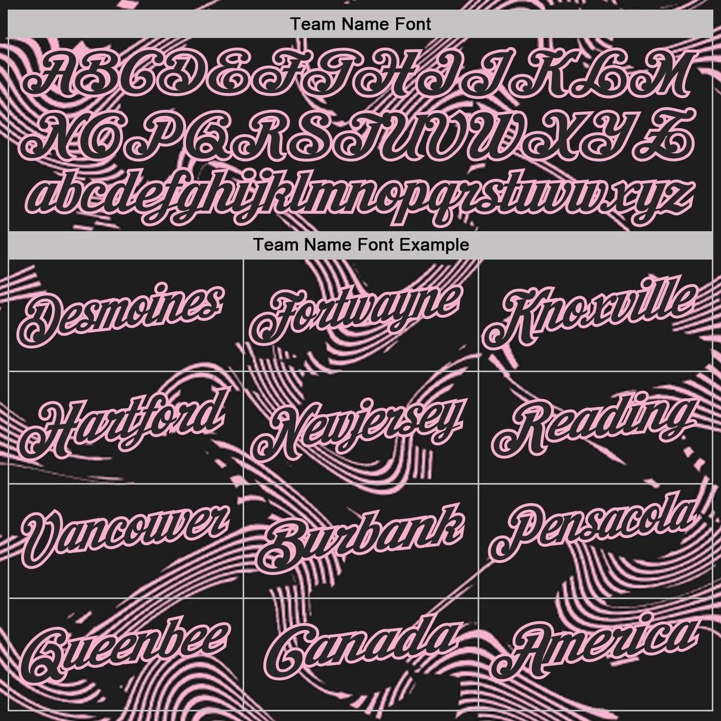 Custom Black-Light Pink 3D Pattern Abstract Fluid Swirl Line Performance Polo Shirt