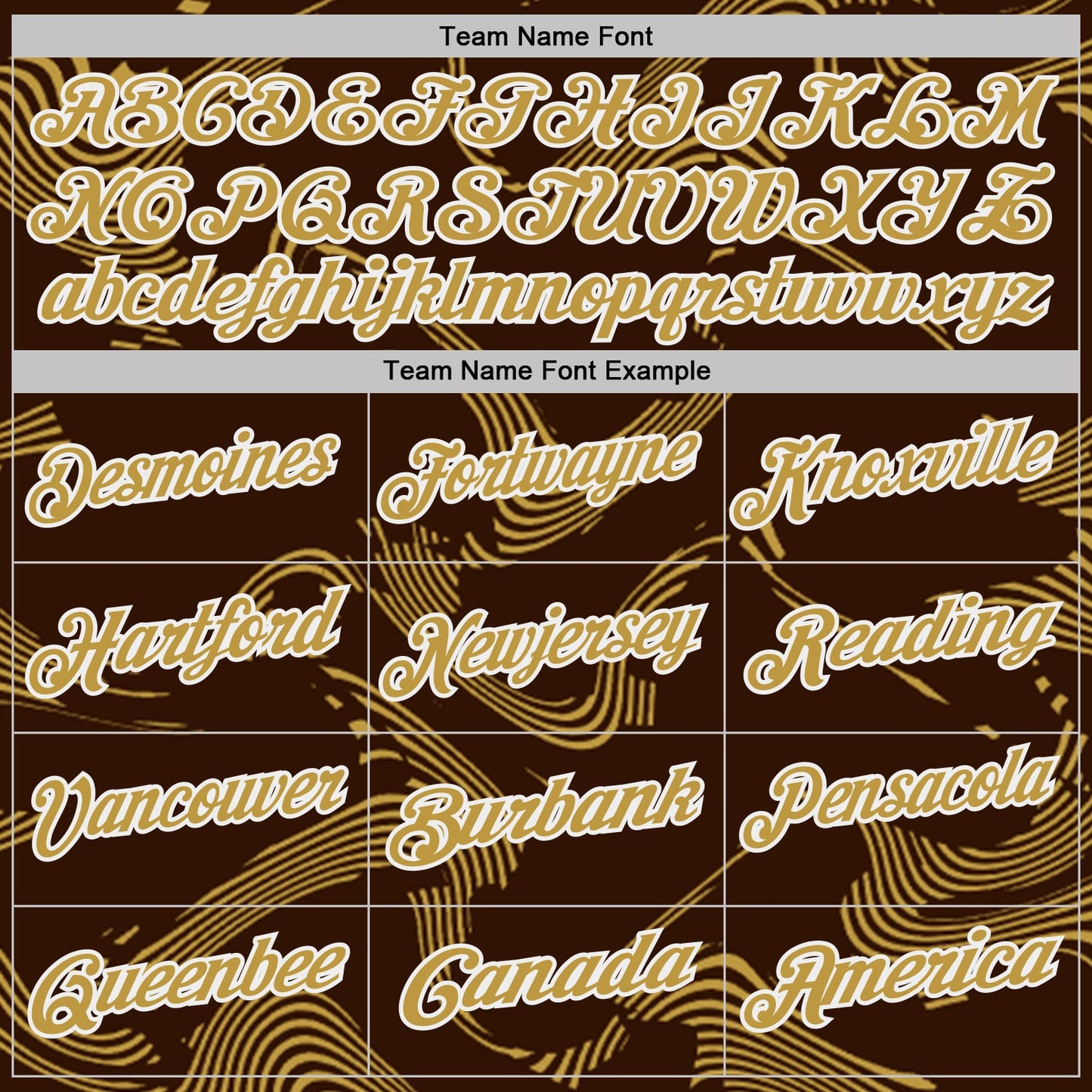 Custom Brown Old Gold-White 3D Pattern Abstract Fluid Swirl Line Performance Polo Shirt