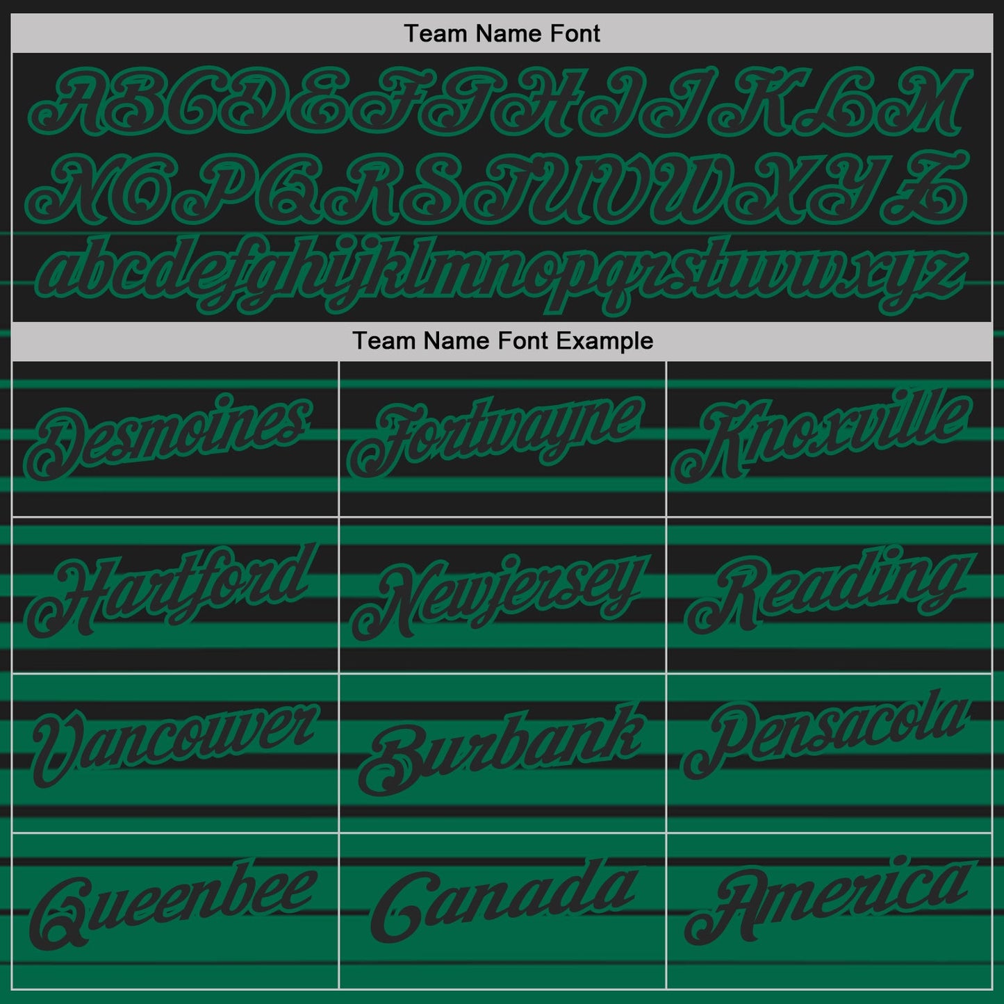 Custom Black-Kelly Green Horizontal Gradient Stripe Performance Polo Shirt