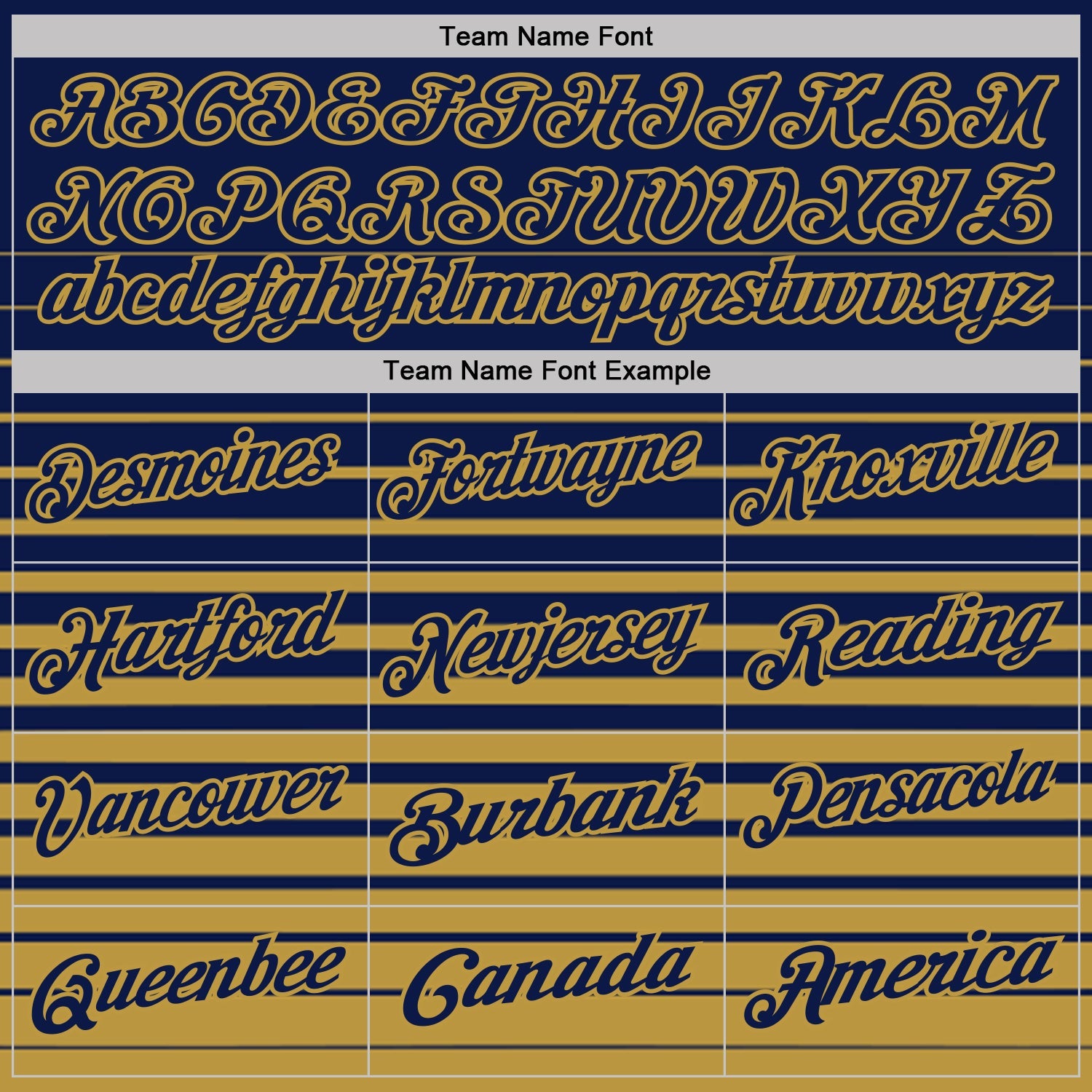 Custom Navy-Old Gold Horizontal Gradient Stripe Performance Polo Shirt