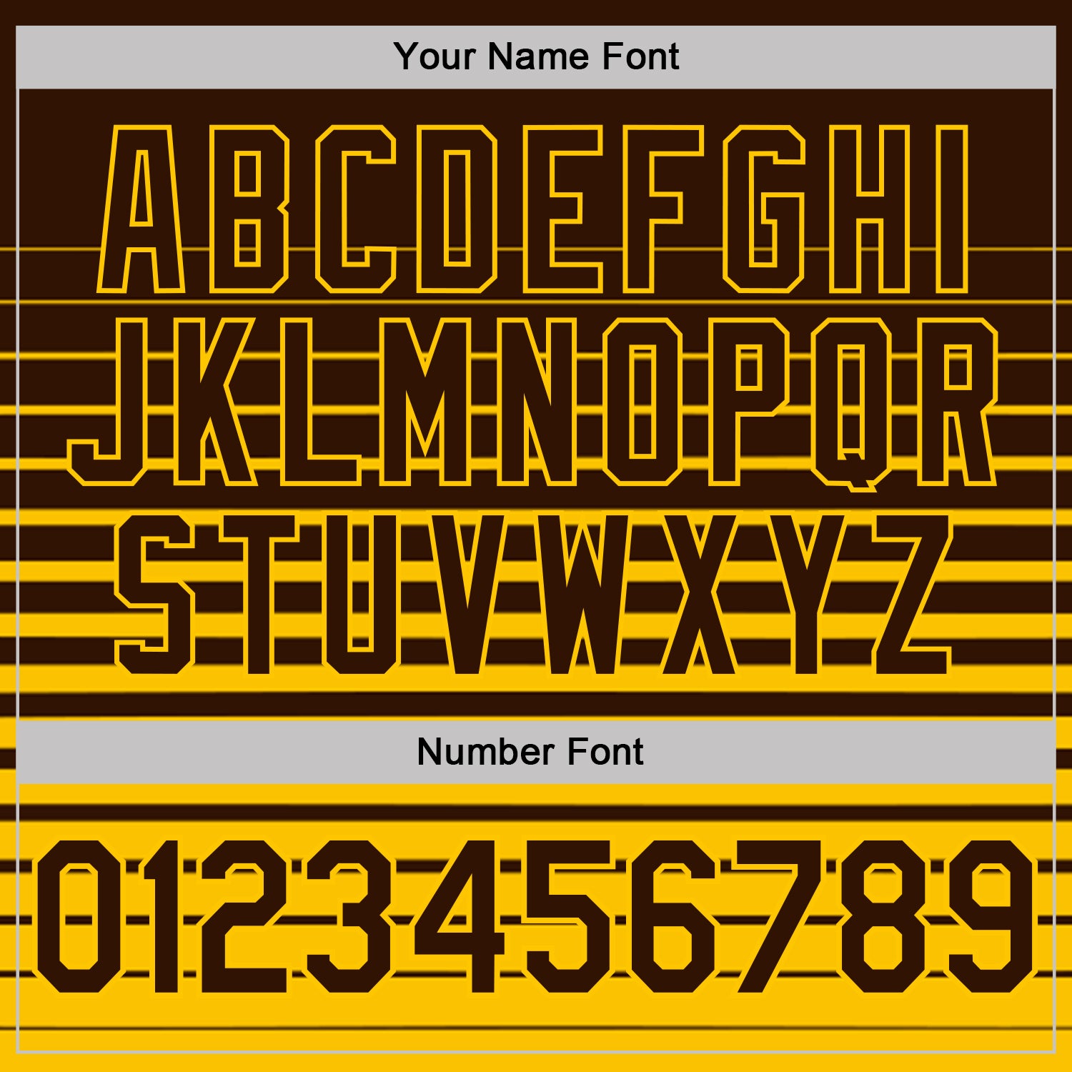 Custom Brown-Yellow Horizontal Gradient Stripe Performance Polo Shirt