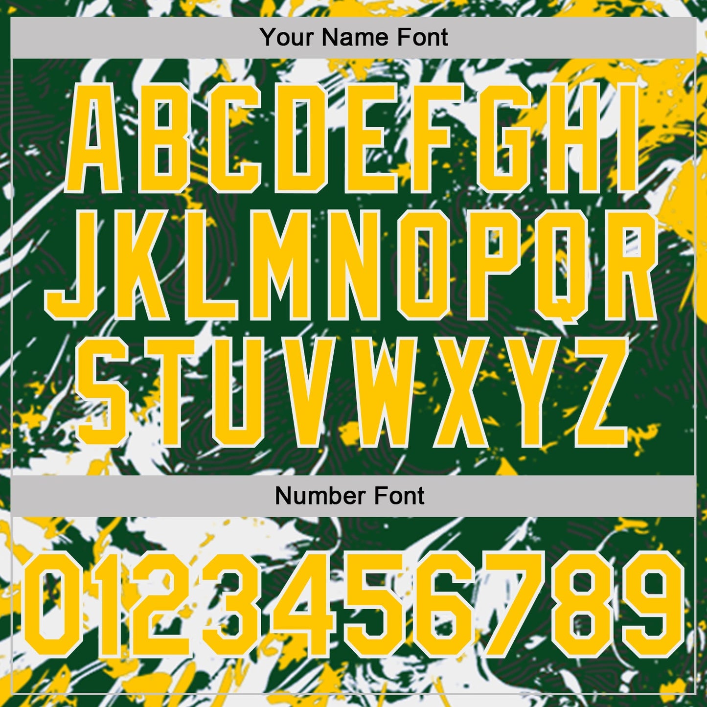 Custom Green Yellow-White Dynamic Splatter Brush Stroke Performance Polo Shirt