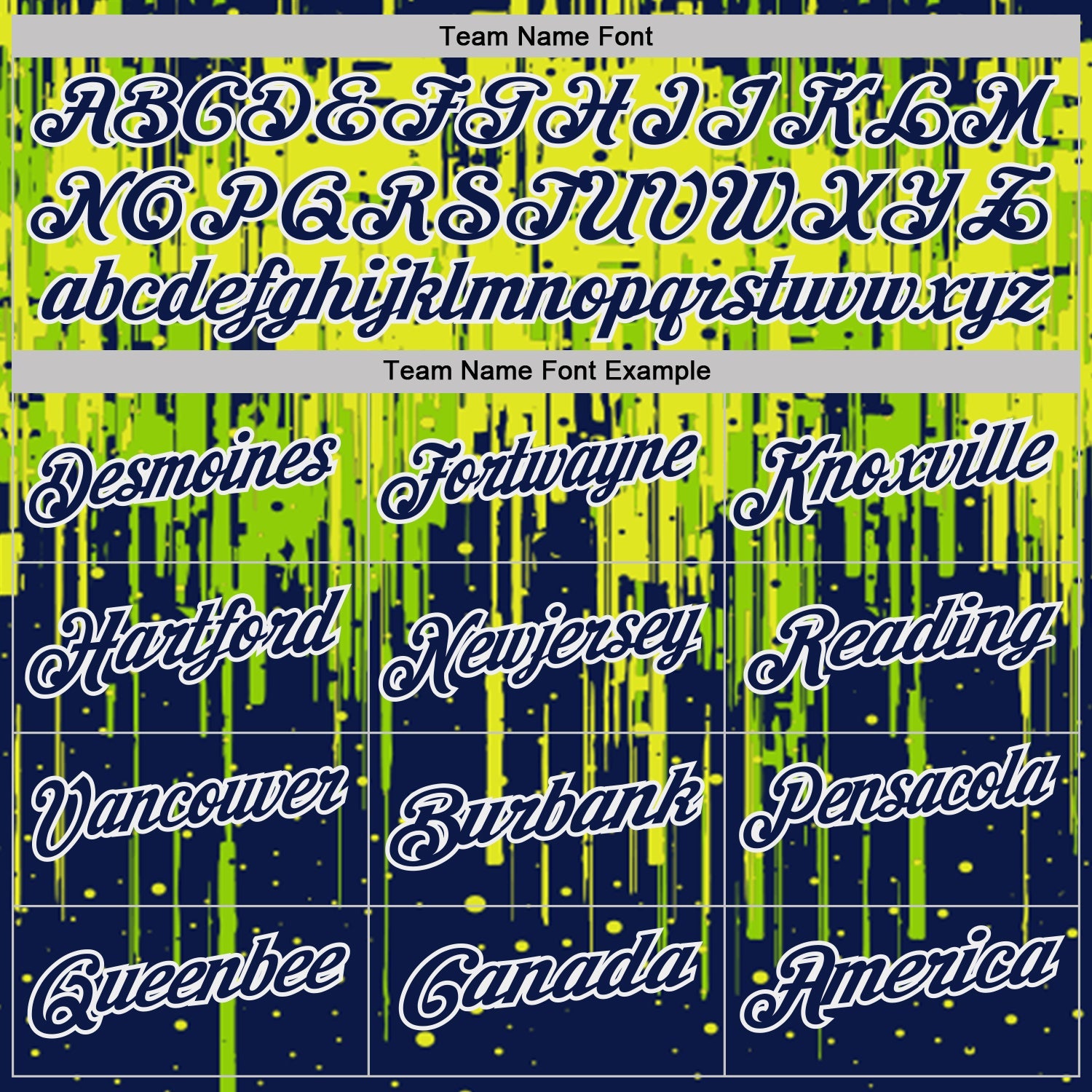 Custom Navy Neon Green Neon Yellow-White Dripping Splatter Paint Performance Polo Shirt