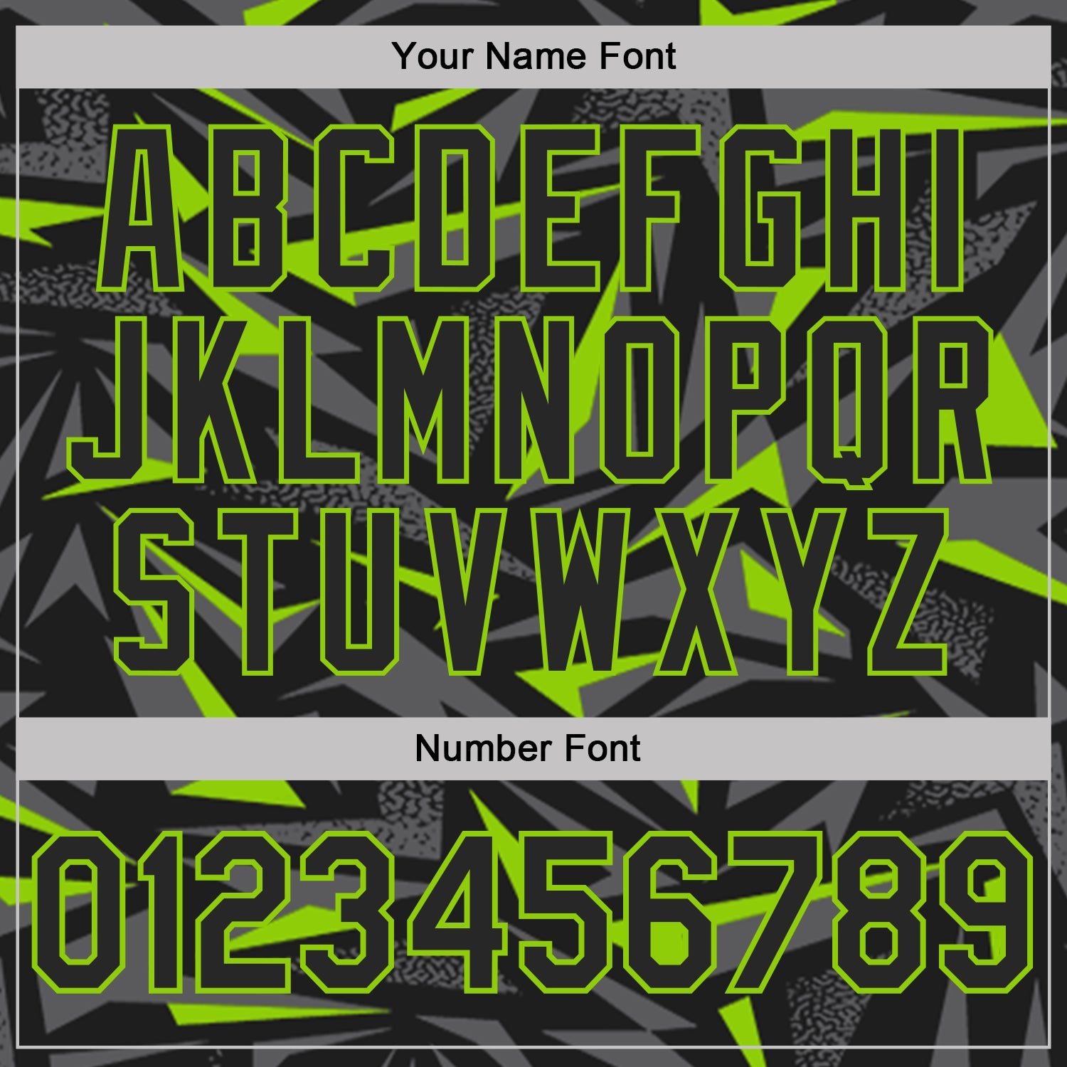 Custom Black Steel Gray-Neon Green Cyber Mecha E-sport Geometric Shards Spike Performance Polo Shirt