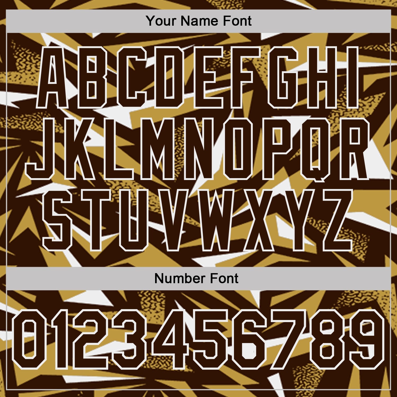 Custom Brown Old Gold-White Cyber Mecha E-sport Geometric Shards Spike Performance Polo Shirt