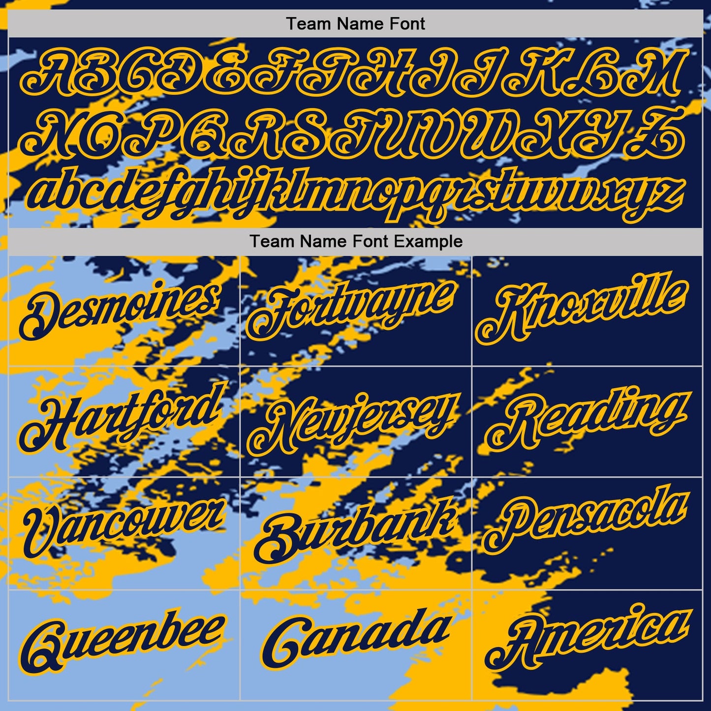 Custom Navy Light Blue-Gold Brush Stroke Shatter Splatter Performance Polo Shirt